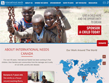 Tablet Screenshot of internationalneeds.ca
